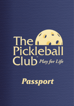 Pickleball Club Membership Passport Program
