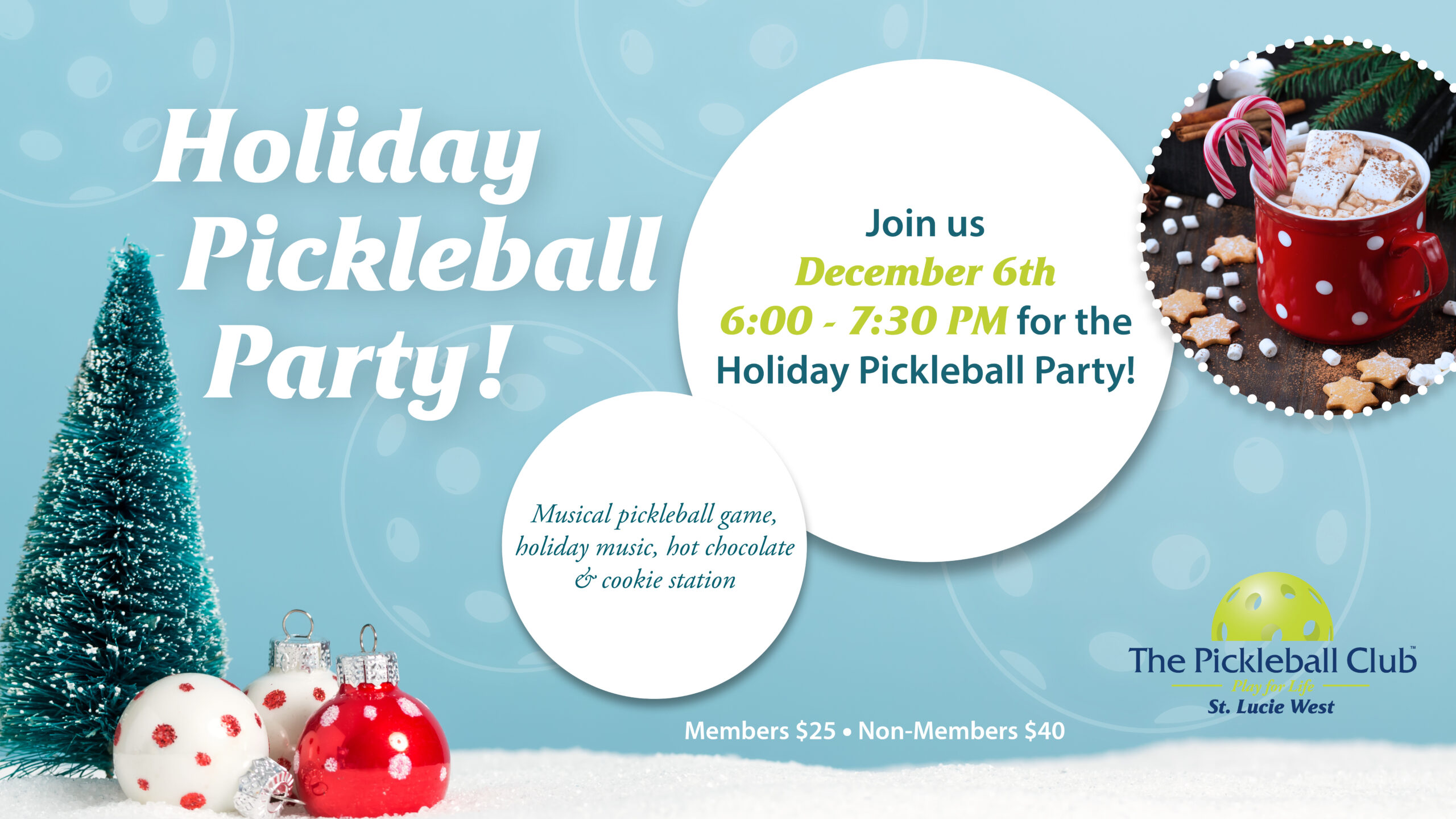 Holiday Pickleball Party - SLW - TV Board - 10.31.24